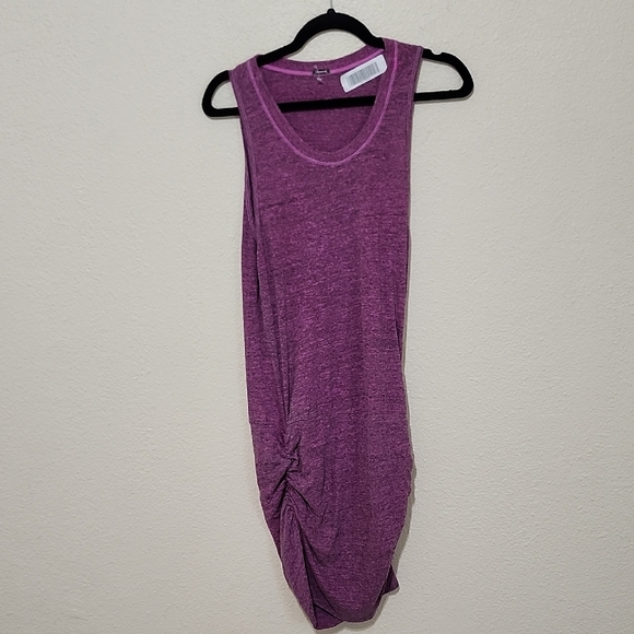 Monrow Dresses & Skirts - Monrow Purple Ruched Midi Tank Dress